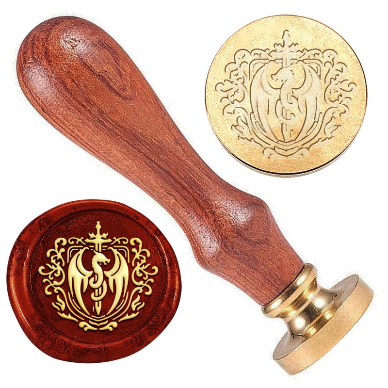 1pc Dragon Sword Wax Seal Stam - Wax Seal Stamp Set 评论和价格
