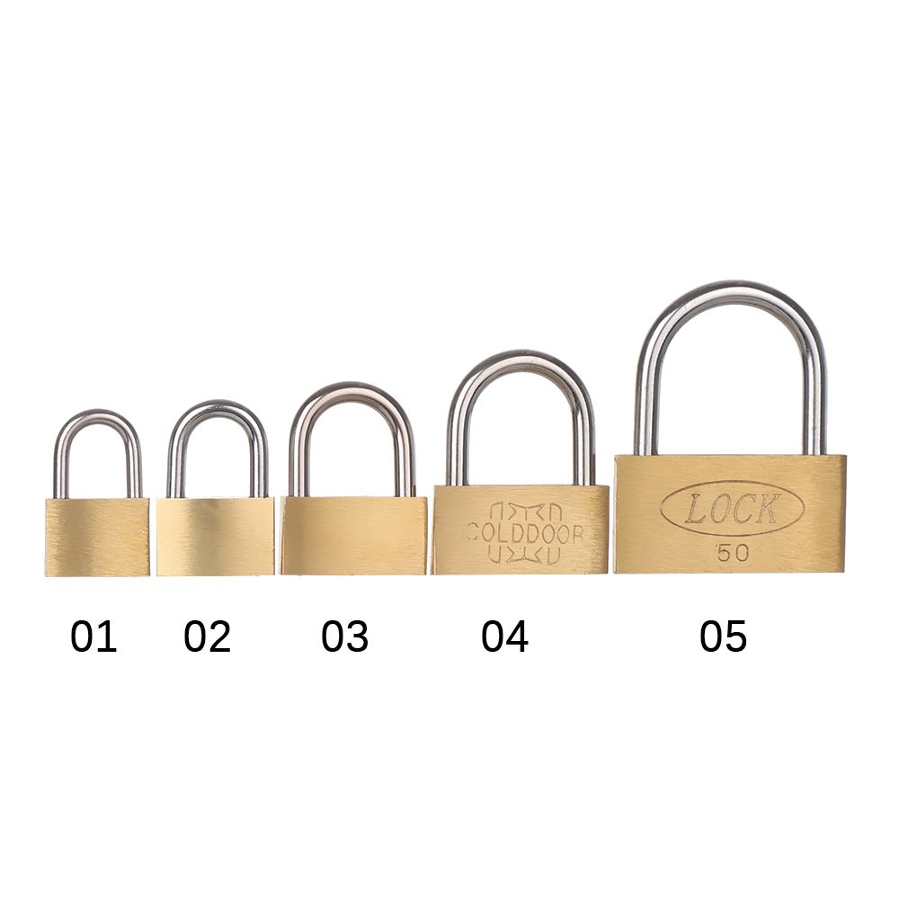 Mini Copper Lock with 2 Keys B - Letter Opener Brass 评论和价格