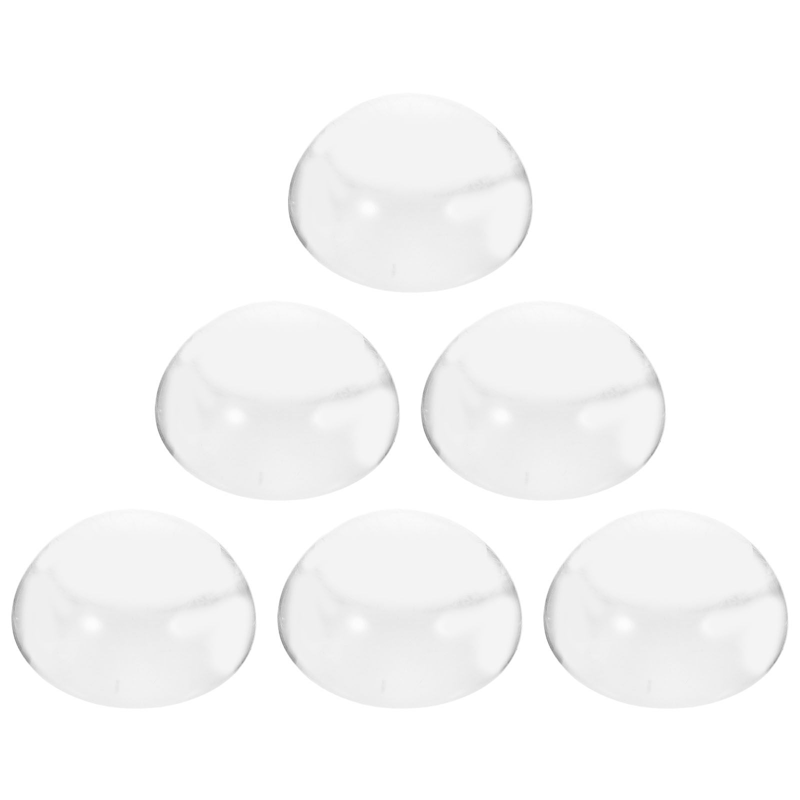 6Pcs Clear Glass Crystal Dome  - Paper Weight Crystal 评论和价格