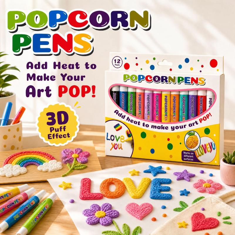 New Puffy Popcorn Pen Set 6/12 - Copic Marker Sketch 评论和价格