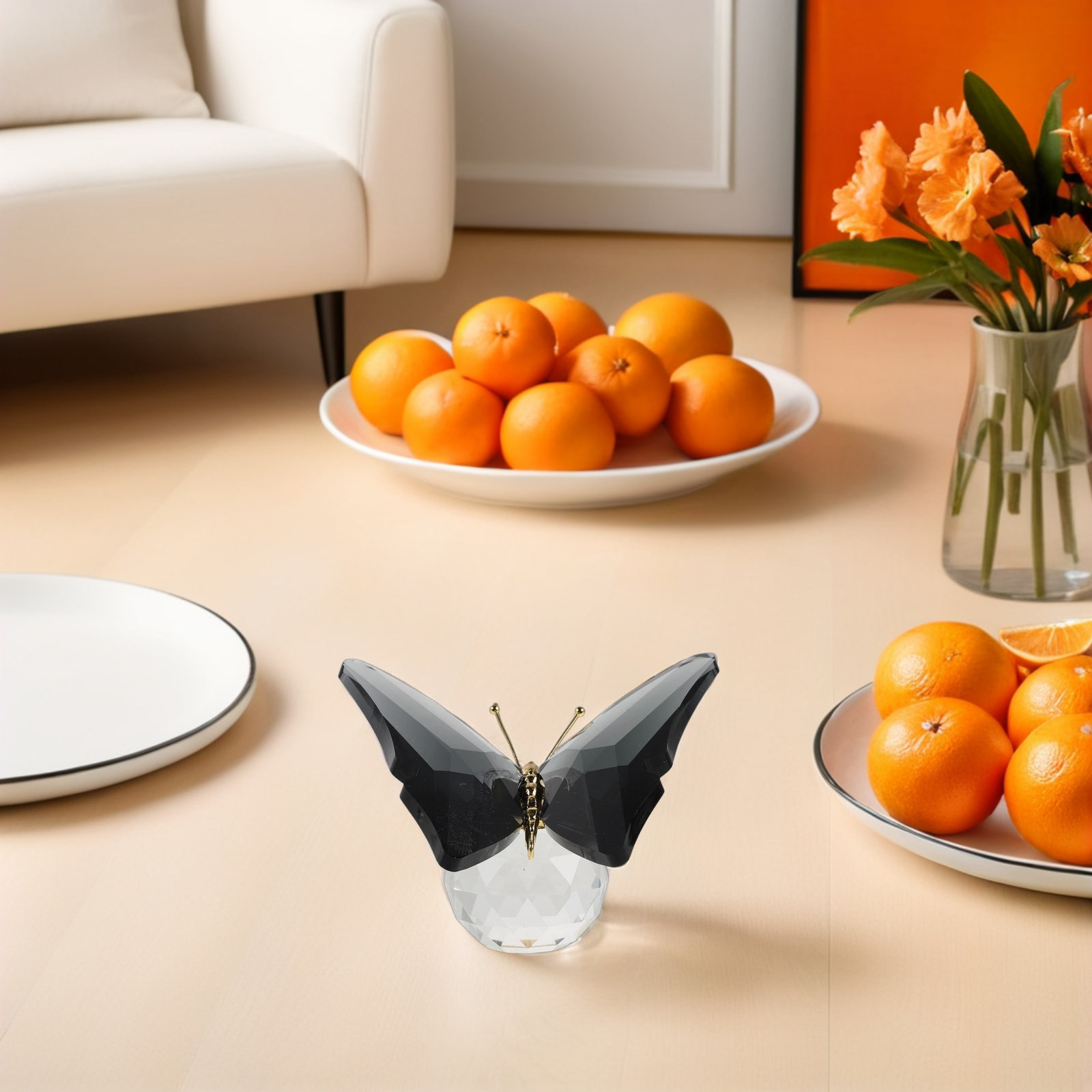 Glass Butterfly Paperweight Cr - Paper Weight Crystal 评论和价格